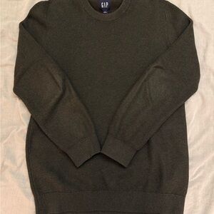 GAP Men's Dark Green Crewneck Sweater